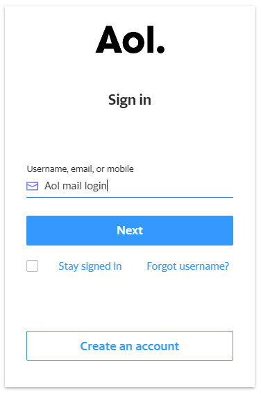 aolmail login